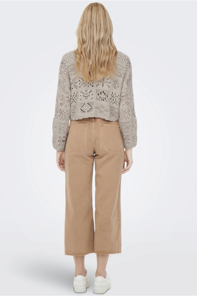 ONLBEACH LIFE 7/8 O-N CARDIGAN KNT 15257604 PUMICE STONE